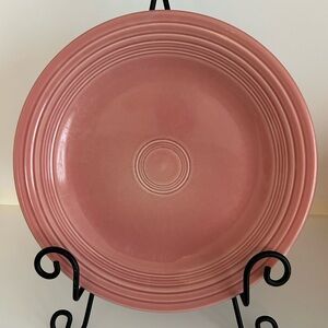 Vintage Fiestaware 10 1/2” Rose Dinner Plate Retired Homer Laughlin Fiesta USA